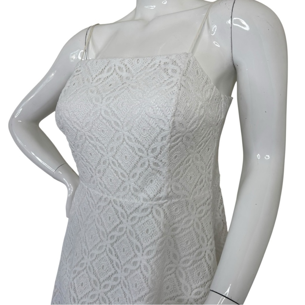 Lilly Pulitzer White Lace Spaghetti-Strap Mini Dress - Picture 7 of 14